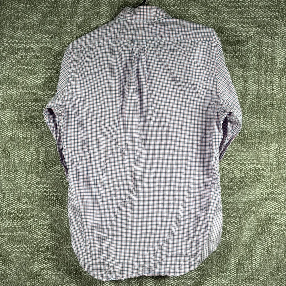 Polo Ralph Lauren Button Down‎ Shirt Mens Small Pink Blue Plaid Dress Spring